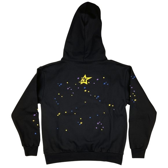 Sp5der P*NK V2 Hoodie Sweatshirt Black Pink | Spider Worldwide - Picture 2 of 5